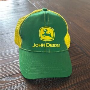 NWOT John Deere Green and Yellow Mesh Hat